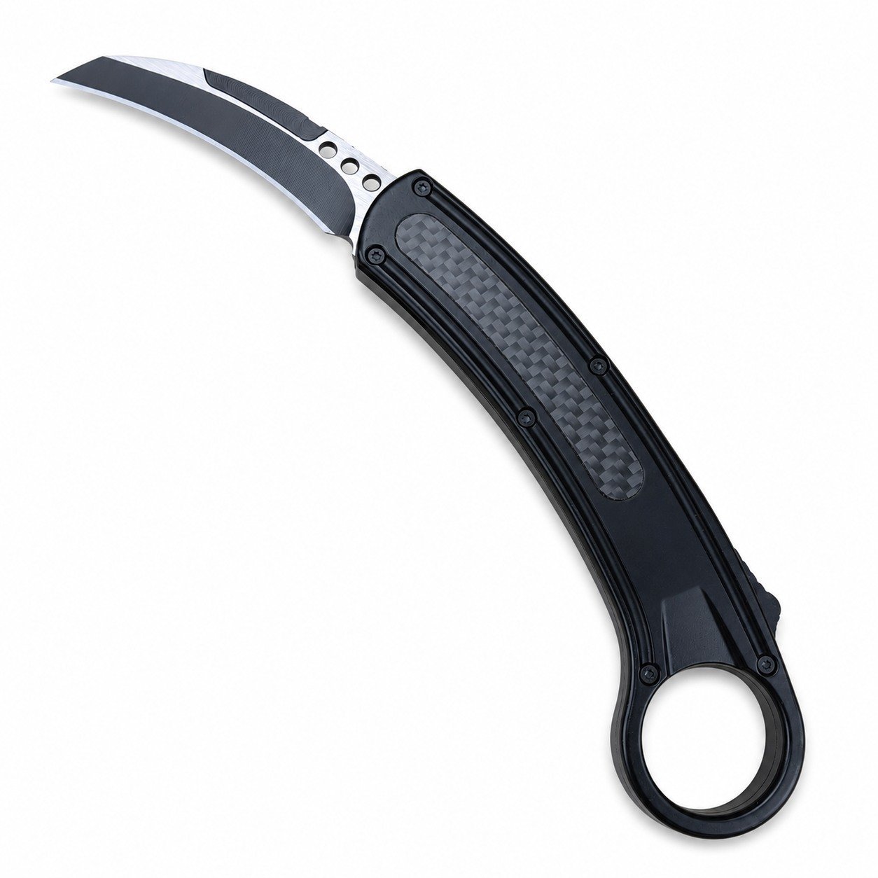 50538-main-white-clean Einschneidiges Karambit-Messer aus Karambit mit Krallensprung-Karbonfaser